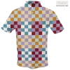 SwingJuice Short Sleeve Men's Performance Polo Golf Multi Checker