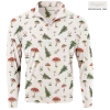 SwingJuice Long Sleeve Men's Performance Quarter Zip Golf Mushrooms
