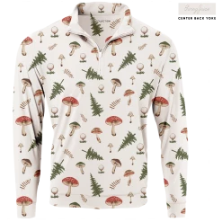 SwingJuice Long Sleeve Men's Performance Quarter Zip Golf Mushrooms -Pro Golf Store swingjuice mushrooms men performance 1 4 zip ivory c2e476c9 80fc 4336 8c48 982e0ab5e057