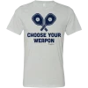 SwingJuice Short Sleeve Unisex T-Shirt Pickleball Choose Your Weapon