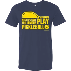 SwingJuice Short Sleeve Unisex T-Shirt Pickleball When Life Gives You Lemons