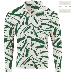 SwingJuice Long Sleeve Men's Performance Quarter Zip Golf Pollock