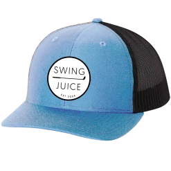 SwingJuice Trucker Unisex Golf Hat -Pro Golf Store swingjuice retro trucker hat blue black