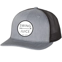 SwingJuice Trucker Unisex Golf Hat -Pro Golf Store swingjuice retro trucker hat grey black