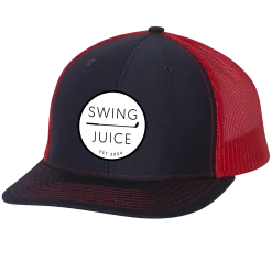 SwingJuice Trucker Unisex Golf Hat -Pro Golf Store swingjuice retro trucker hat navy red