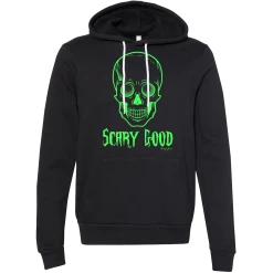 SwingJuice Long Sleeve Unisex Hoodie Golf Scary Good Glow In The Dark