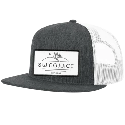 SwingJuice Wool Trucker Unisex Hat Golf SJ Woods 10 SwingJuice Wool Trucker Unisex Hat Golf SJ Woods -Pro Golf Store swingjuice sj woods wool trucker hat charcoal white