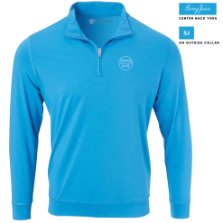 SwingJuice Long Sleeve Men's Performance Quarter Zip Golf Retro -Pro Golf Store swingjuice solid retro performance 1 4 zip long sleeve pullover nautical blue