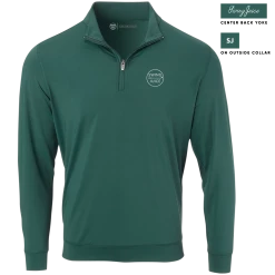 SwingJuice Long Sleeve Men's Performance Quarter Zip Golf Retro -Pro Golf Store swingjuice solid retro performance 1 4 zip long sleeve pullover pine green