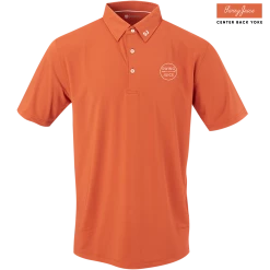 SwingJuice Short Sleeve Men's Performance Polo Golf Retro -Pro Golf Store swingjuice solid retro performance mens polo burnt orange