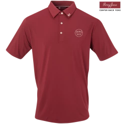 SwingJuice Short Sleeve Men's Performance Polo Golf Retro -Pro Golf Store swingjuice solid retro performance mens polo merlot