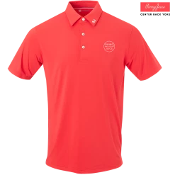 SwingJuice Short Sleeve Men's Performance Polo Golf Retro -Pro Golf Store swingjuice solid retro performance mens polo red