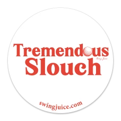SwingJuice Unisex Sticker Golf Tremendous Slouch White O/S